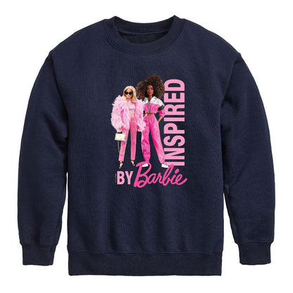 Boys' - Barbie - Inspired By Barbie Graphic Long Sleeve Fleece Sweatshirt
