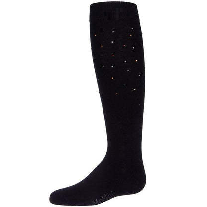Memoi Girls' Multi Stone Knee-High Socks