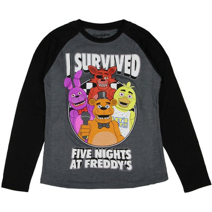 Five Nights at Freddy's Boys' I Survived Raglan Long-Sleeve T-Shirt