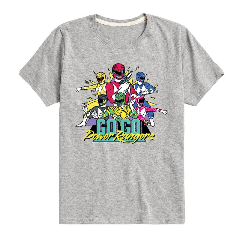 Boys' - Power Rangers - Go Go Group Short Sleeve Graphic T-Shirt
