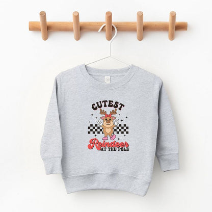 The Juniper Shop Cutest Reindeer At The Pole Youth Ultra-Soft Graphic Sweatshirt