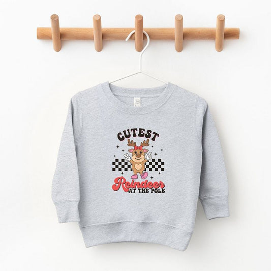 The Juniper Shop Cutest Reindeer At The Pole Youth Ultra-Soft Graphic Sweatshirt