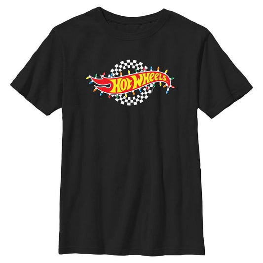 Boys Hot Wheels Christmas Logo T Shirt