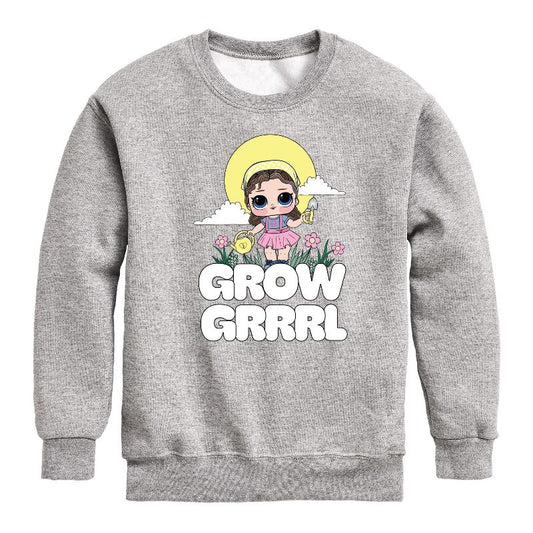 Boys' - LOL Surprise! - Grow Grrrl Graphic Long Sleeve Fleece Sweatshirt