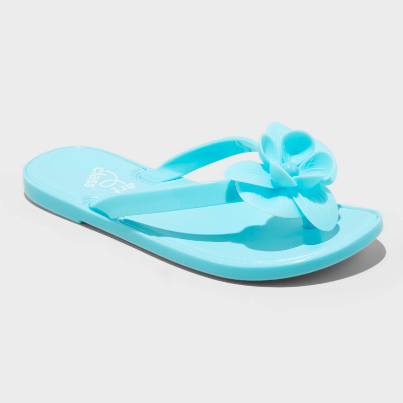 Kids' Capri Flower Jelly Flip Sandals - art class™