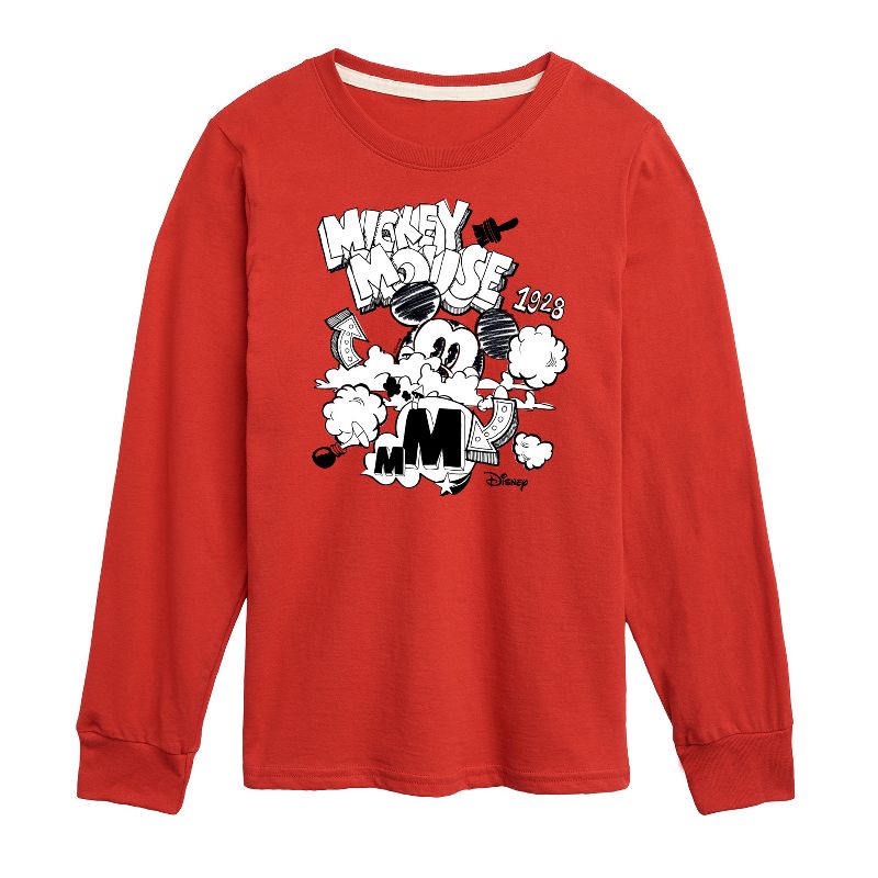 Boys' - Disney - Mickey Mouse Long Sleeve Graphic T-Shirt