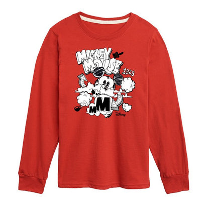 Boys' - Disney - Mickey Mouse Long Sleeve Graphic T-Shirt