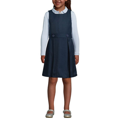 Lands' End Kids Uniform Solid Jumper