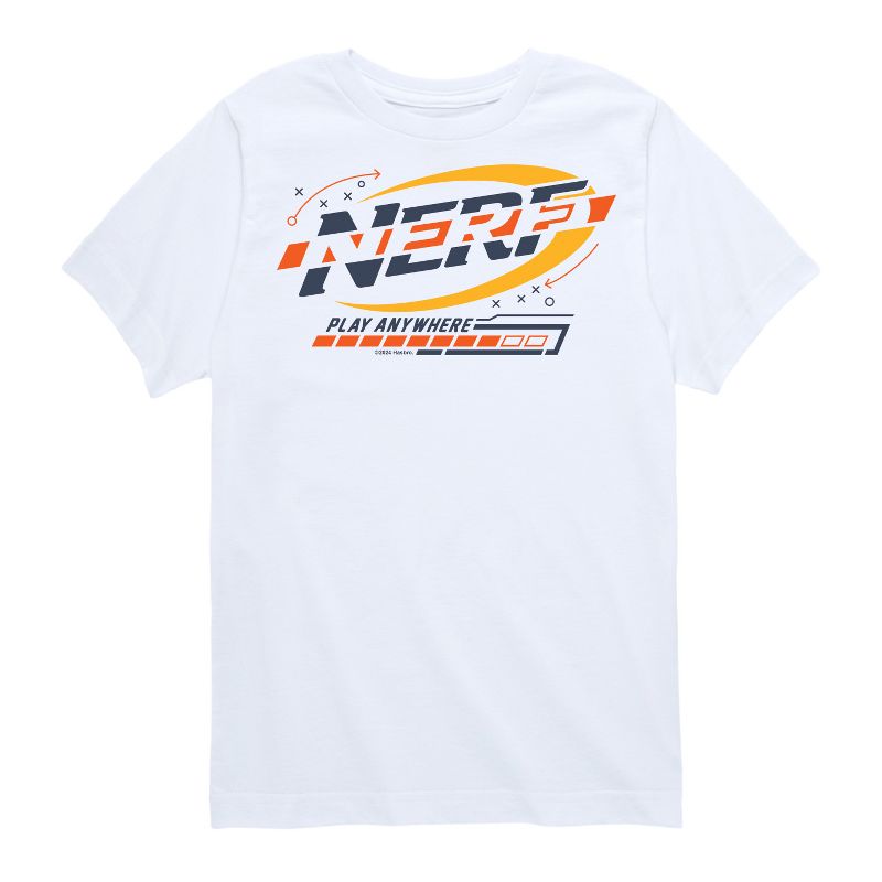 تي شيرت جرافيكي بأكمام قصيرة بشعار NERF - Play Anywhere Warm للأولاد
