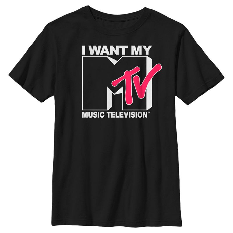 Boy's MTV I Want My Music Television T-Shirt