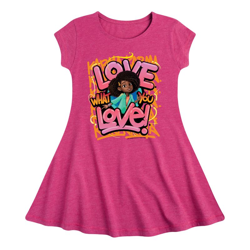 Girls' - Karma's World - Love What You Love Fit & Flair Cap Sleeve Dress