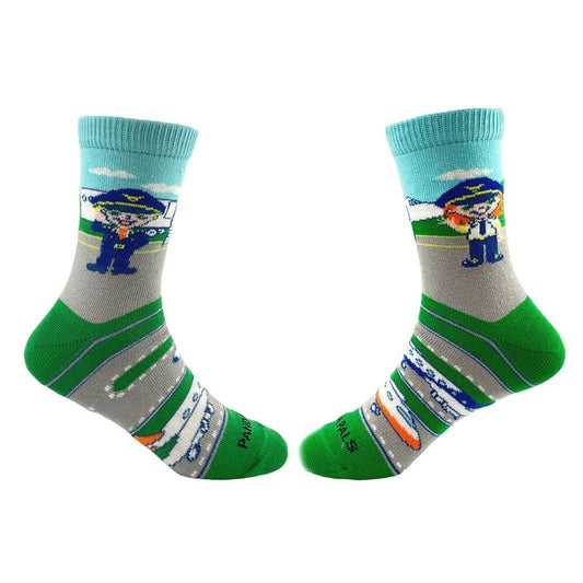 Pilot and Airplane Socks - from the Sock Panda (Ages 3-7)