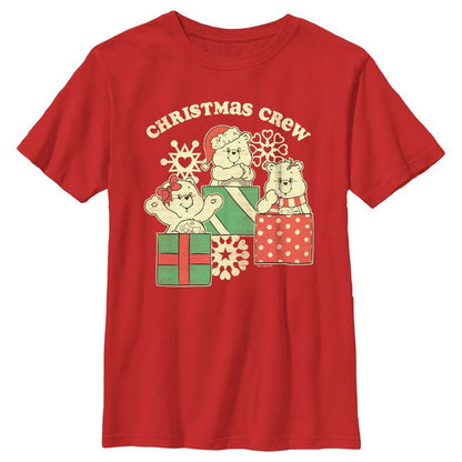 Boy's Care Bears Distressed Christmas Crew T-Shirt
