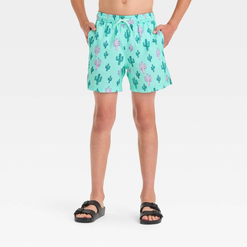 شورت سباحة موهافي للأولاد - art class™ أكوا جرين