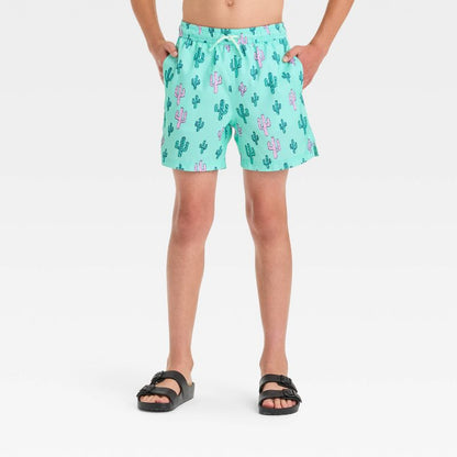 شورت سباحة موهافي للأولاد - art class™ أكوا جرين