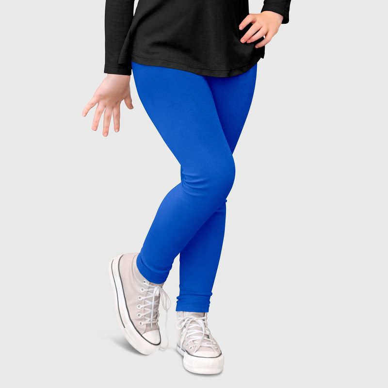 City Threads Girls 100% Cotton Leggings - USA-Made, Soft, Breathable & Sensory Friendly for Kids/Toddlers (Part 3)