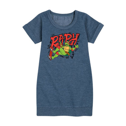 Girls' - Teenage Mutant Ninja Turtles - Raph Graphic Short Sleeve Fleece Dress