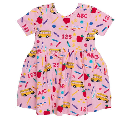 فستان بناتي محبوك بأكمام قصيرة من RuffleButts