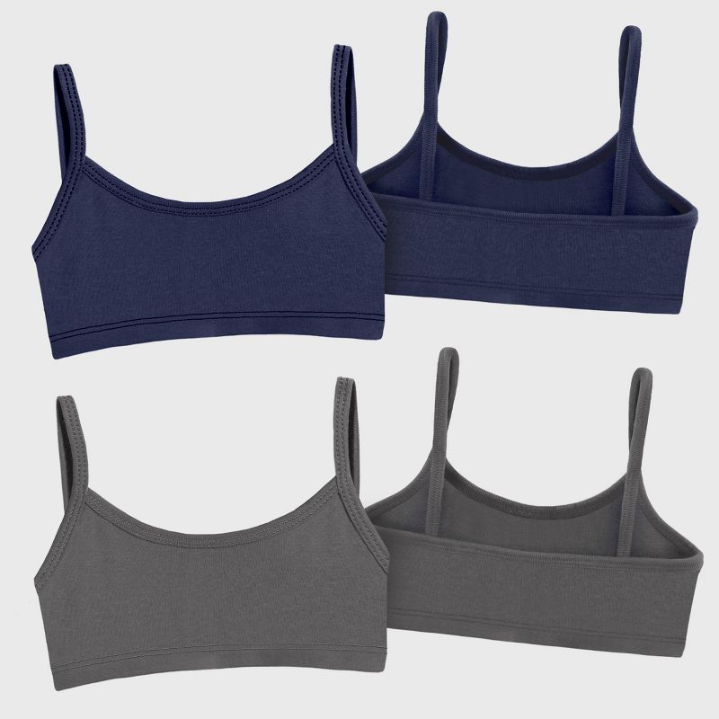 City Threads Soft 100% Cotton Training Bra 2-Pack - USA-Made