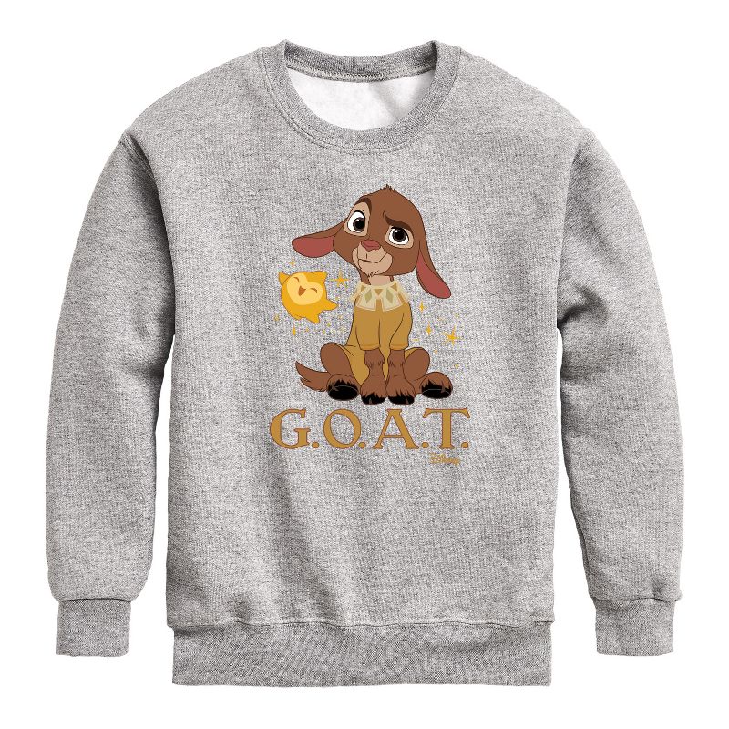 Boys' - Disney - Valentino Goat Graphic Long Sleeve Fleece Sweatshirt