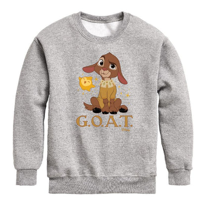 Boys' - Disney - Valentino Goat Graphic Long Sleeve Fleece Sweatshirt