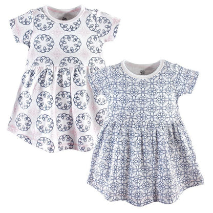 Luvable Friends Hudson Baby Short-Sleeve Dresses 2pk