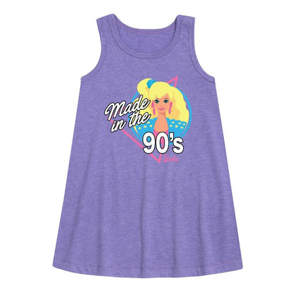 Girls' - Barbie - Made in the 90's Graphic Sleeveless Aline Dress
