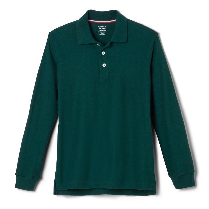 French Toast School Uniform Co-Ed Long Sleeve Pique Polo (Part 2)