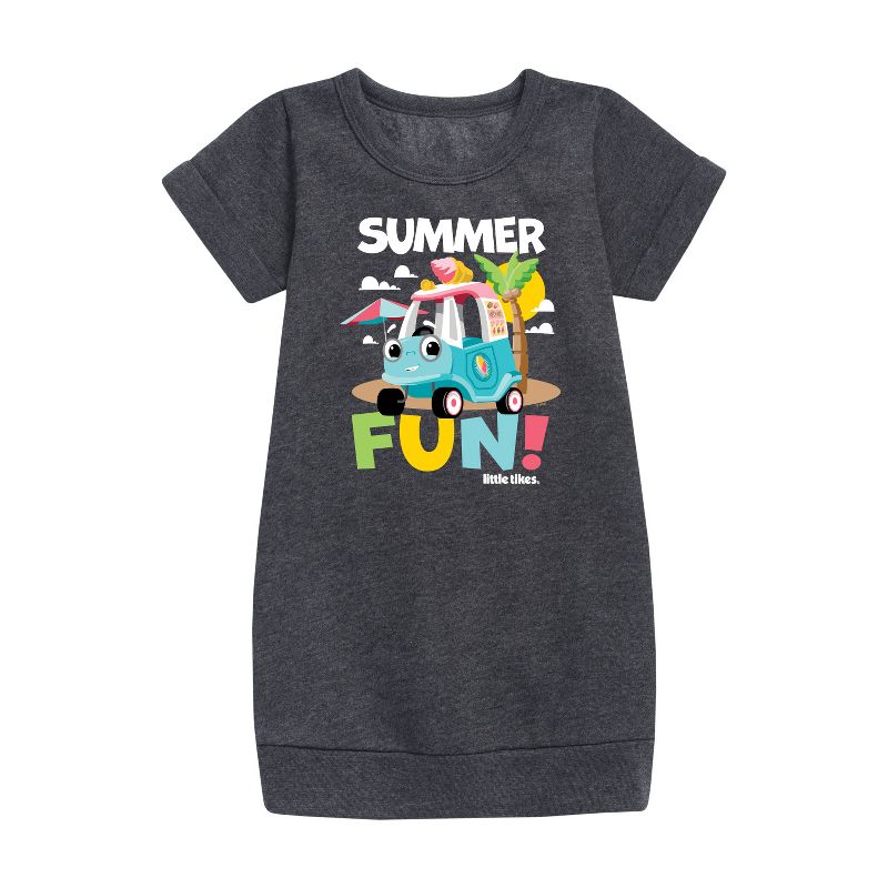 Girls' - Little Tikes - Summer Fun Graphic Short Sleeve Fleece Dress