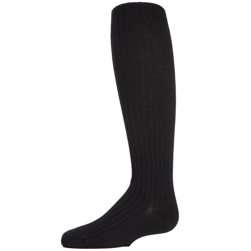 Memoi Girls Ribbed Cotton Blend Sweater Tights