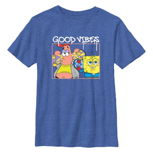 Boy's SpongeBob SquarePants Good Vibes Best Friends T-Shirt
