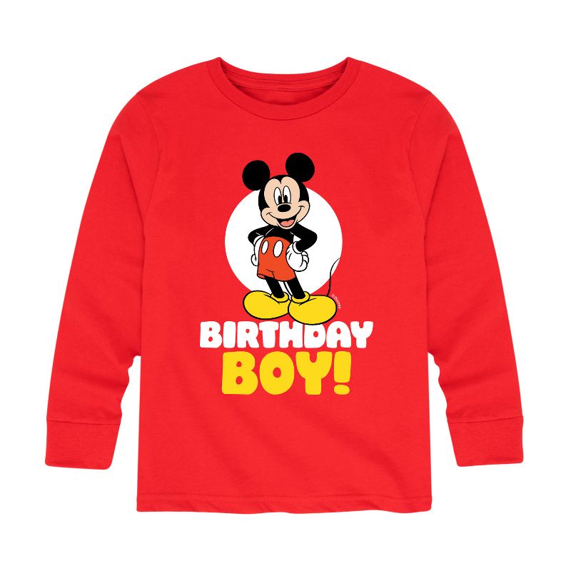 Boys' - Disney - Birthday Boy Spotlight Long Sleeve Graphic T-Shirt