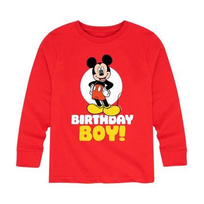 Boys' - Disney - Birthday Boy Spotlight Long Sleeve Graphic T-Shirt