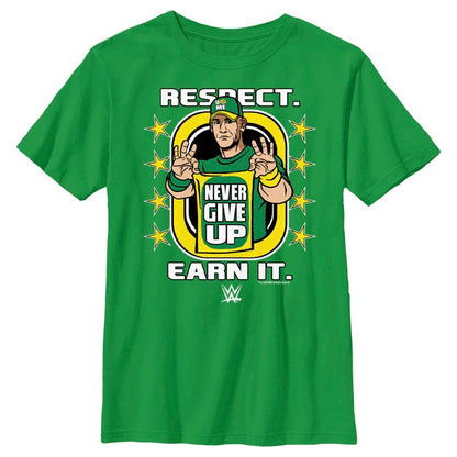 تي شيرت WWE John Cena Respect Earn It للأولاد