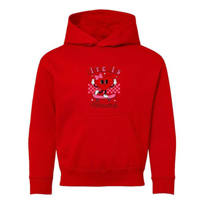 The Juniper Shop Little Miss Valentine Skateboard Youth Graphic Hoodie