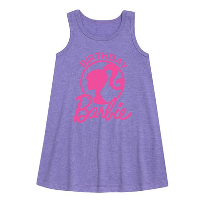 Girls' - Barbie - Birthday Graphic Sleeveless Aline Dress