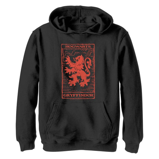 Boy's Harry Potter Gryffindor Red Tarot Card Pull Over Hoodie