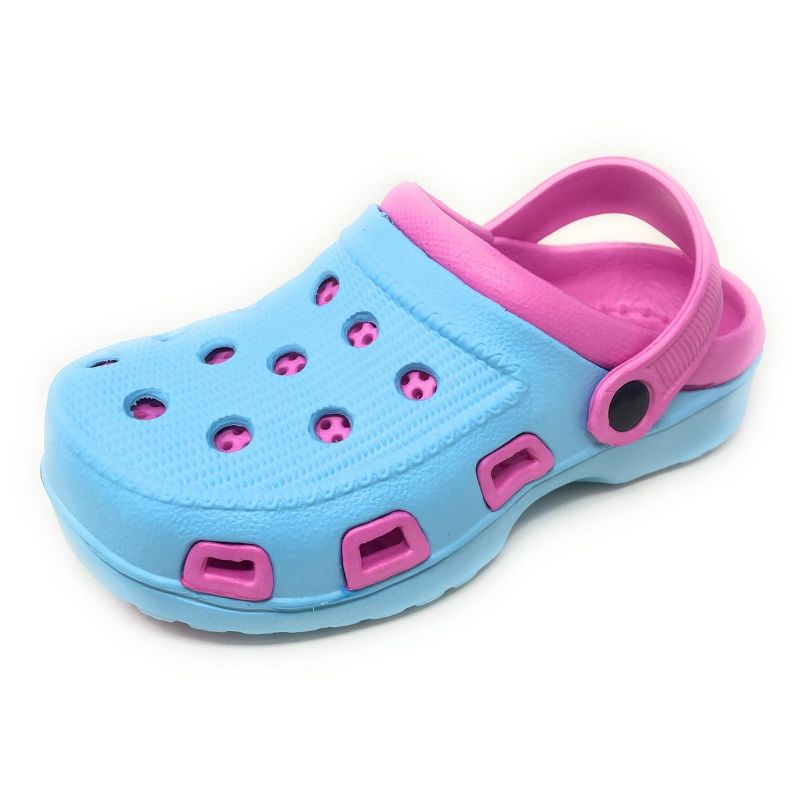 JEFFRICO Breathable Clogs for Kids Girls Garden Shoes Swim Beach Comfort Clog