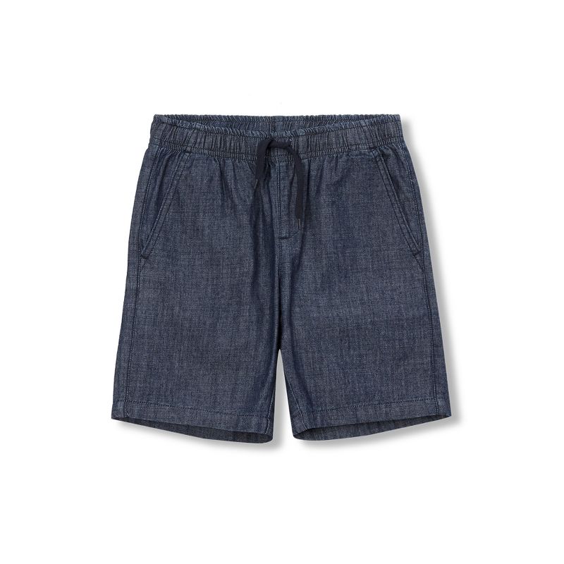 Lands' End Kids Pull On Chambray Elastic Waist Shorts