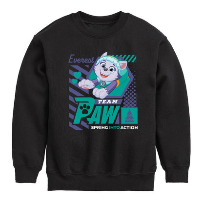 Boys' - Paw Patrol - Team Paw Everest Graphic Long Sleeve Fleece Sweatshirt