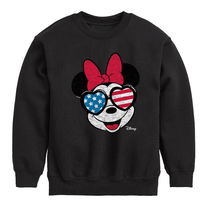 Boys' - Disney - Americana Graphic Long Sleeve Fleece Sweatshirt