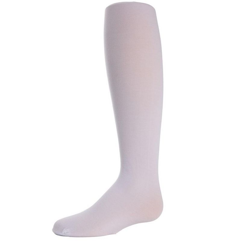 Memoi Girls' Soft Pima Cotton Opaque Tights