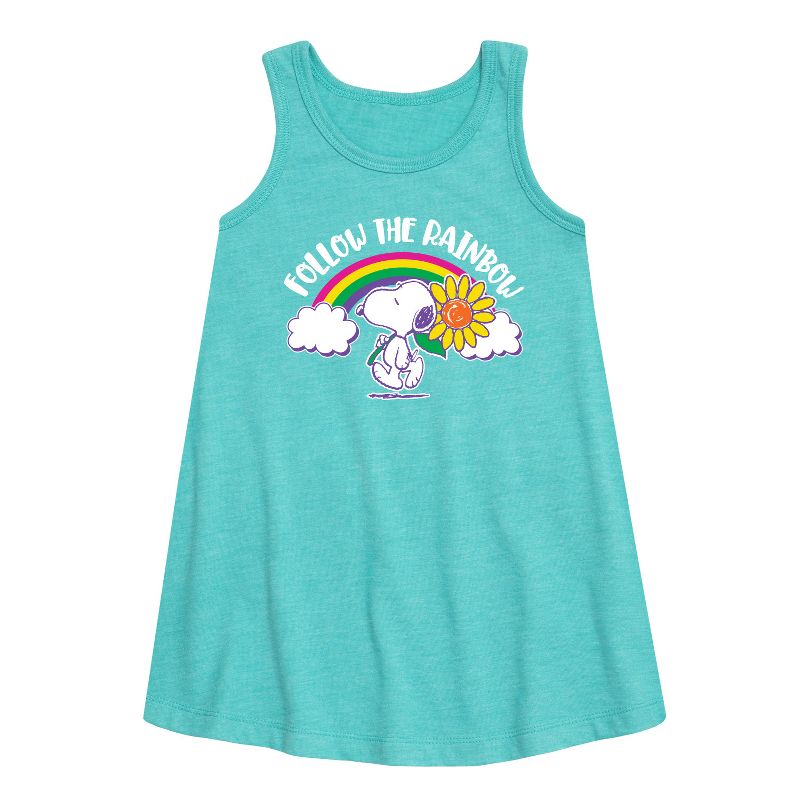 فستان "فول سوداني" بدون أكمام بتصميم جرافيكي من مجموعة "فول سوداني" للفتيات