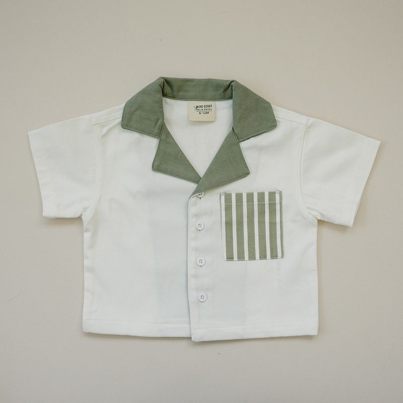 Kids Alley Club Button Down Shirt - Olive + Scout x Julie Sousa