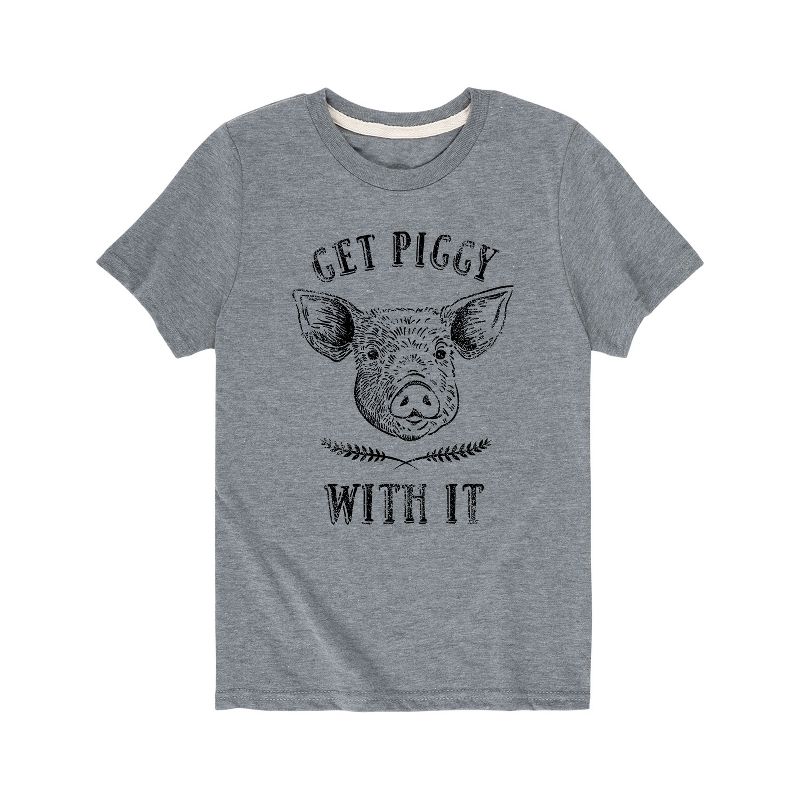 Boys' - Country Casuals - Get Piggy With It Short Sleeve Graphic T-Shirt