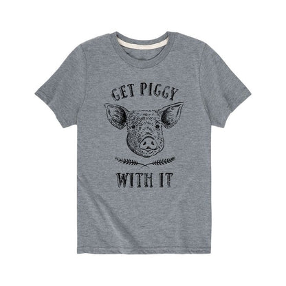 Boys' - Country Casuals - Get Piggy With It Short Sleeve Graphic T-Shirt