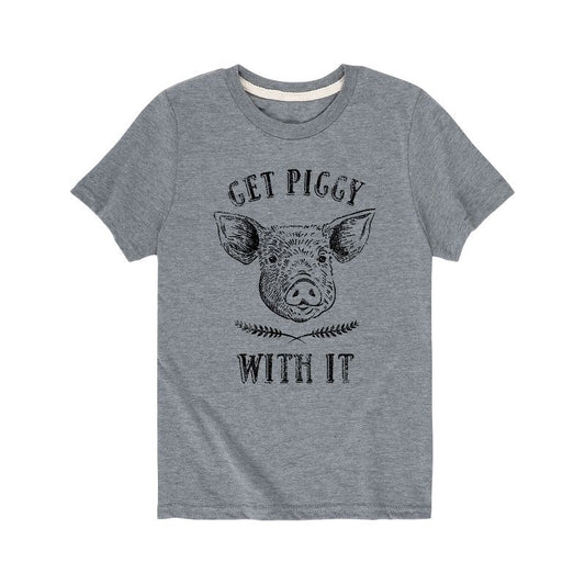 Boys' - Country Casuals - Get Piggy With It Short Sleeve Graphic T-Shirt