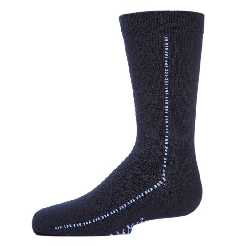 Memoi Boys' Dots On Down Mercerized Cotton Crew Socks
