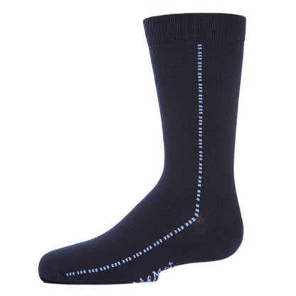 Memoi Boys' Dots On Down Mercerized Cotton Crew Socks