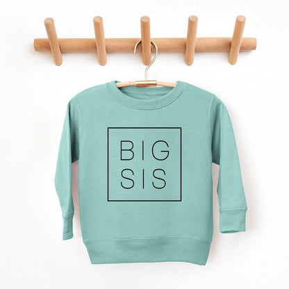The Juniper Shop Big Sis Square Toddler Graphic Sweatshirt